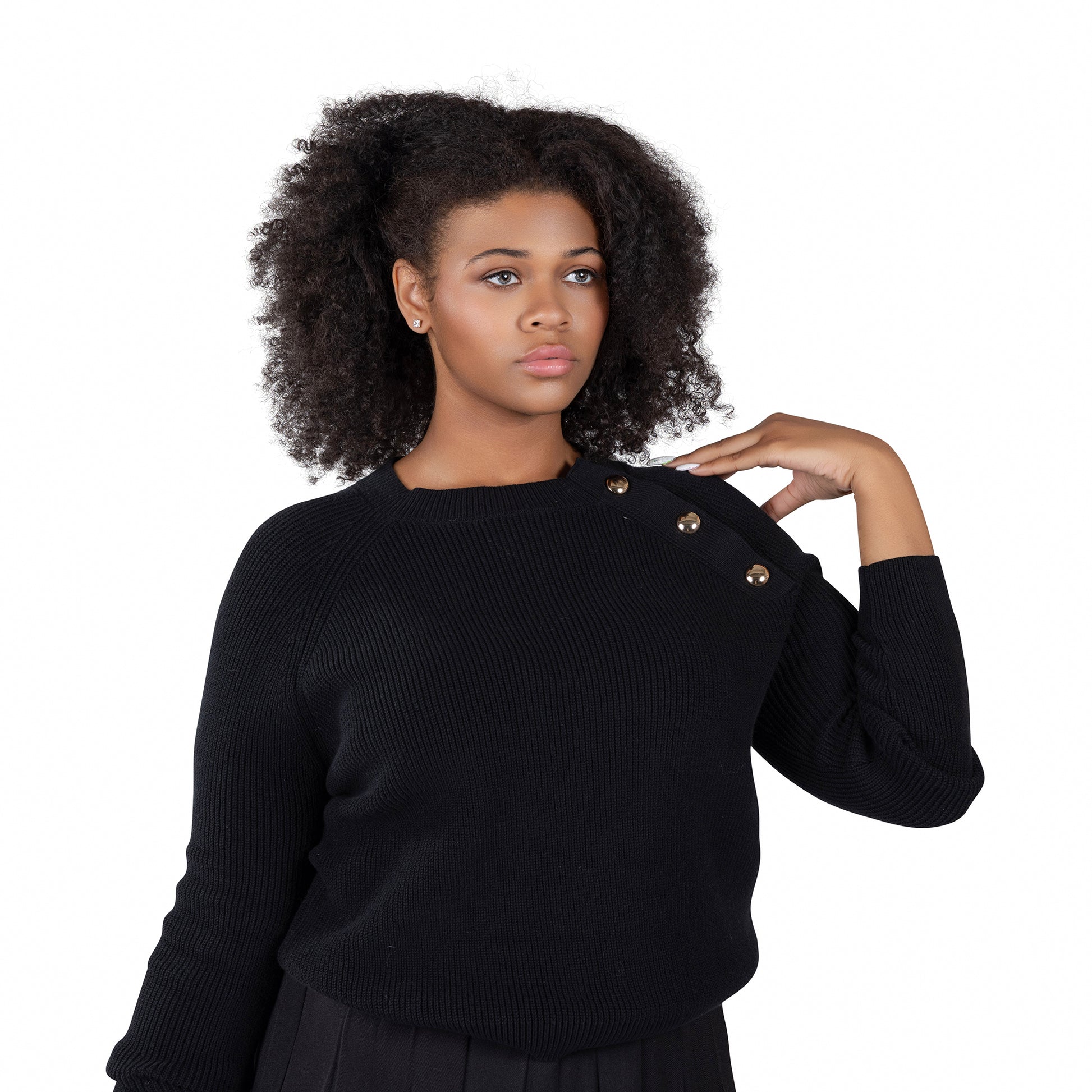 Button Lux Sweater