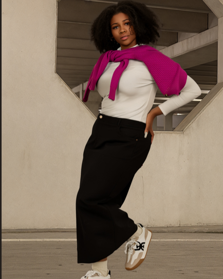 Ponte Straight Skirt