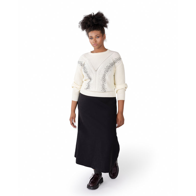 Crepe Slip Skirt