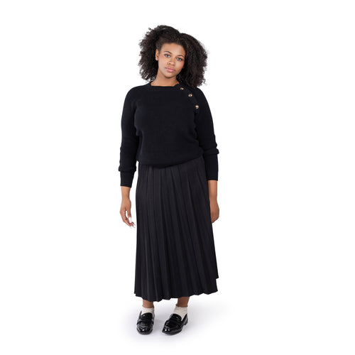 Open Pleated Skirt