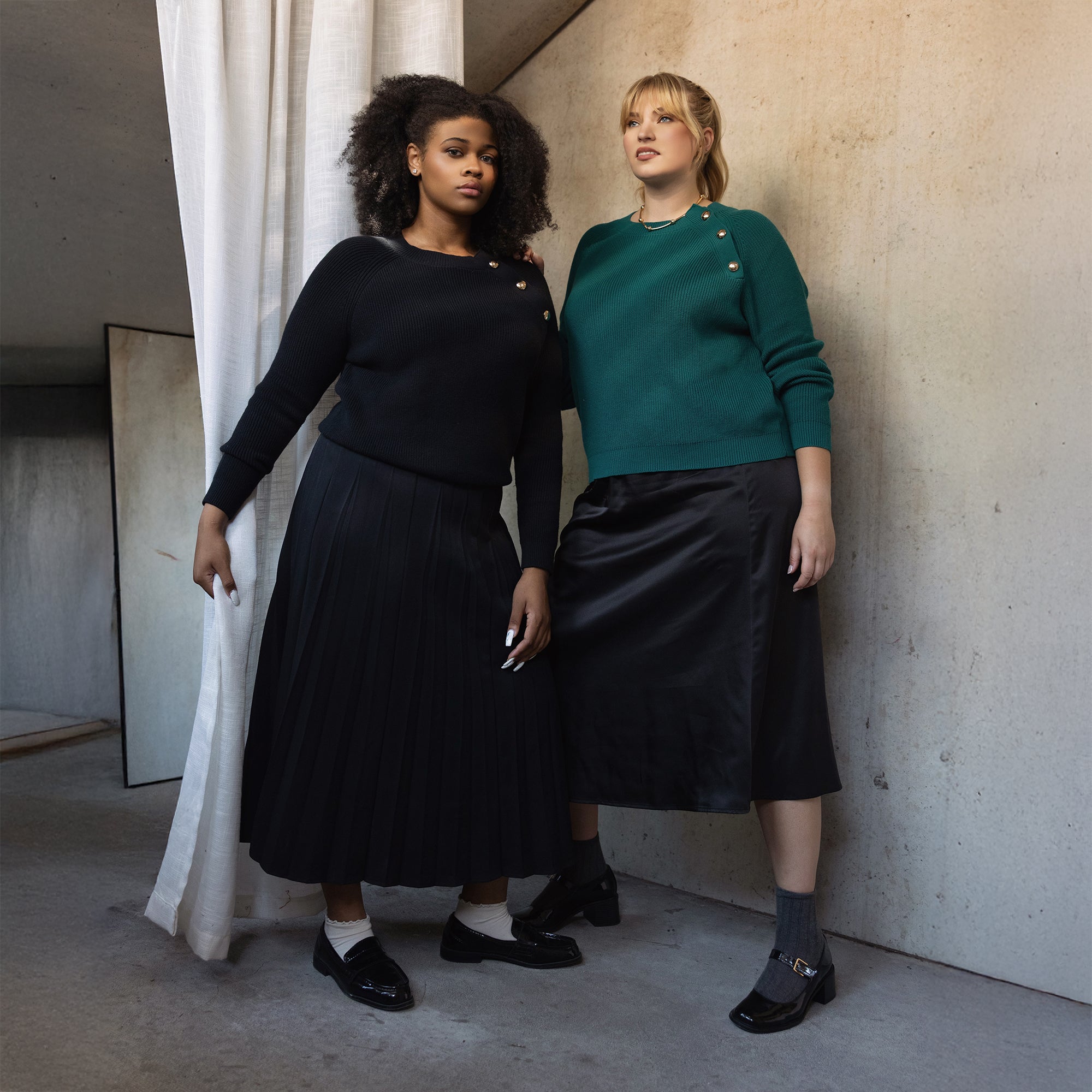 Button Lux Sweater – Code Apparel