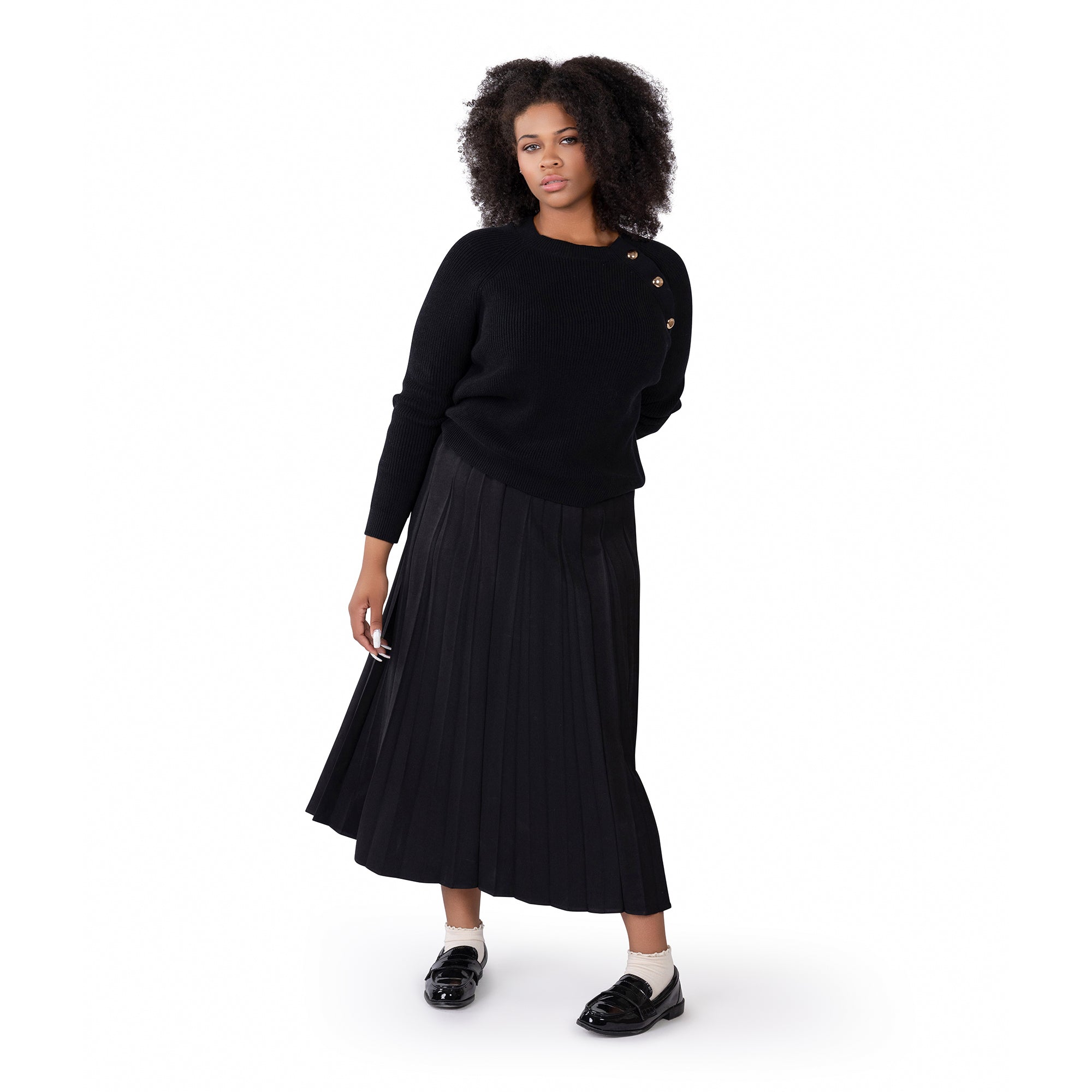 Button Lux Sweater – Code Apparel