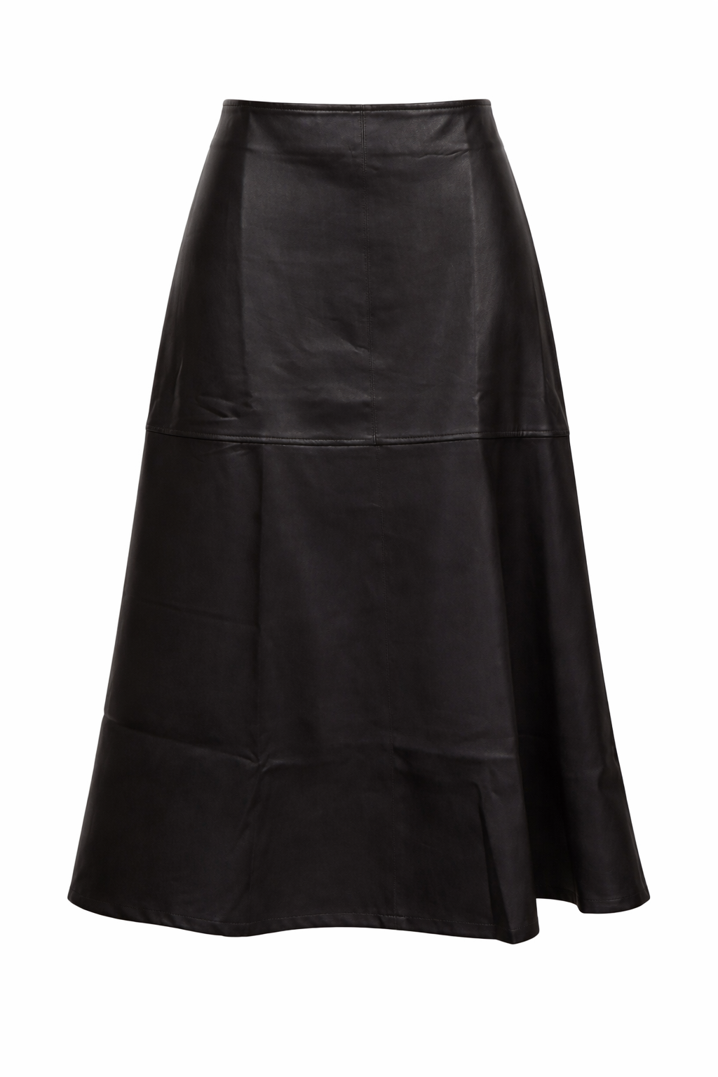 Squared Leather Skirt