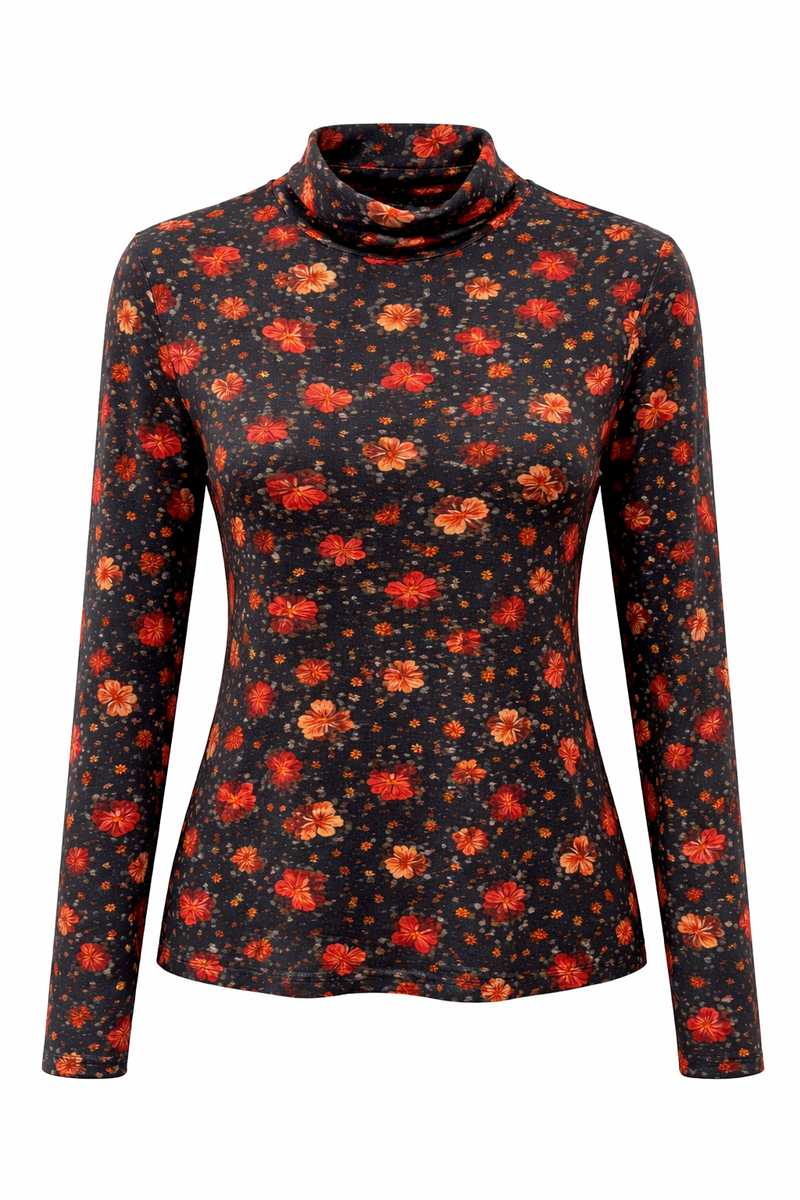 Code Mock-neck Tee