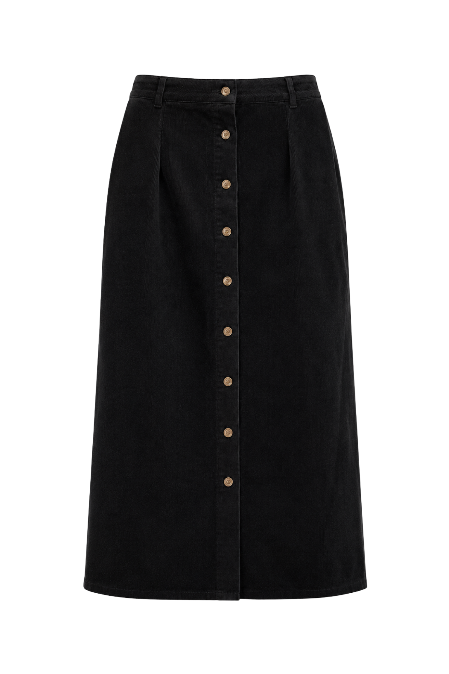 Cord Button Skirt