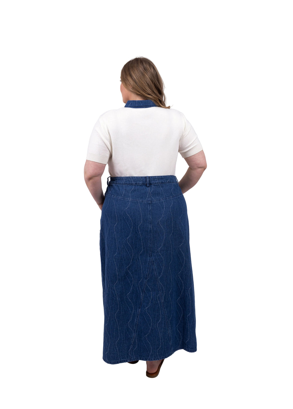 Denim V Skirt