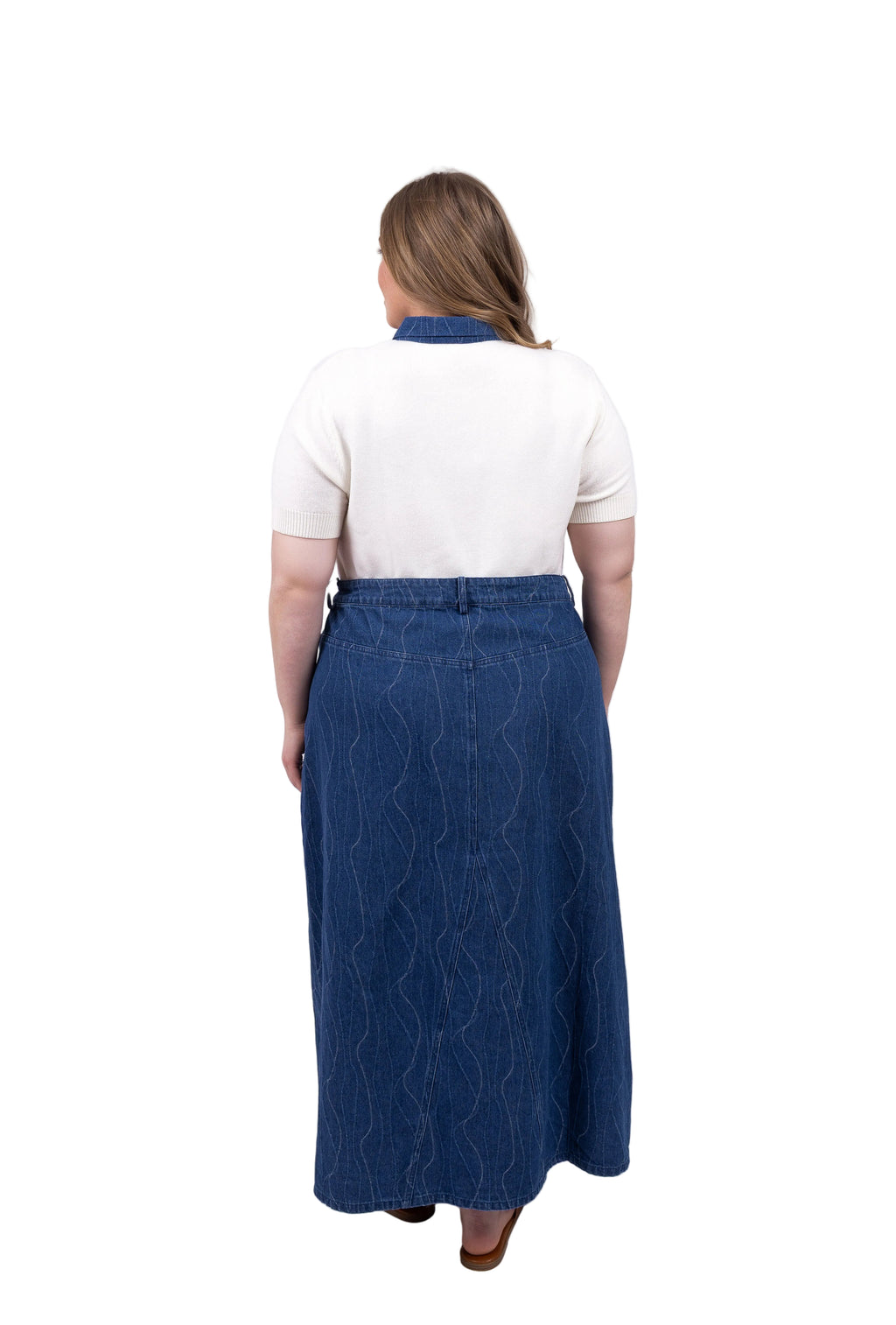 Denim V Skirt