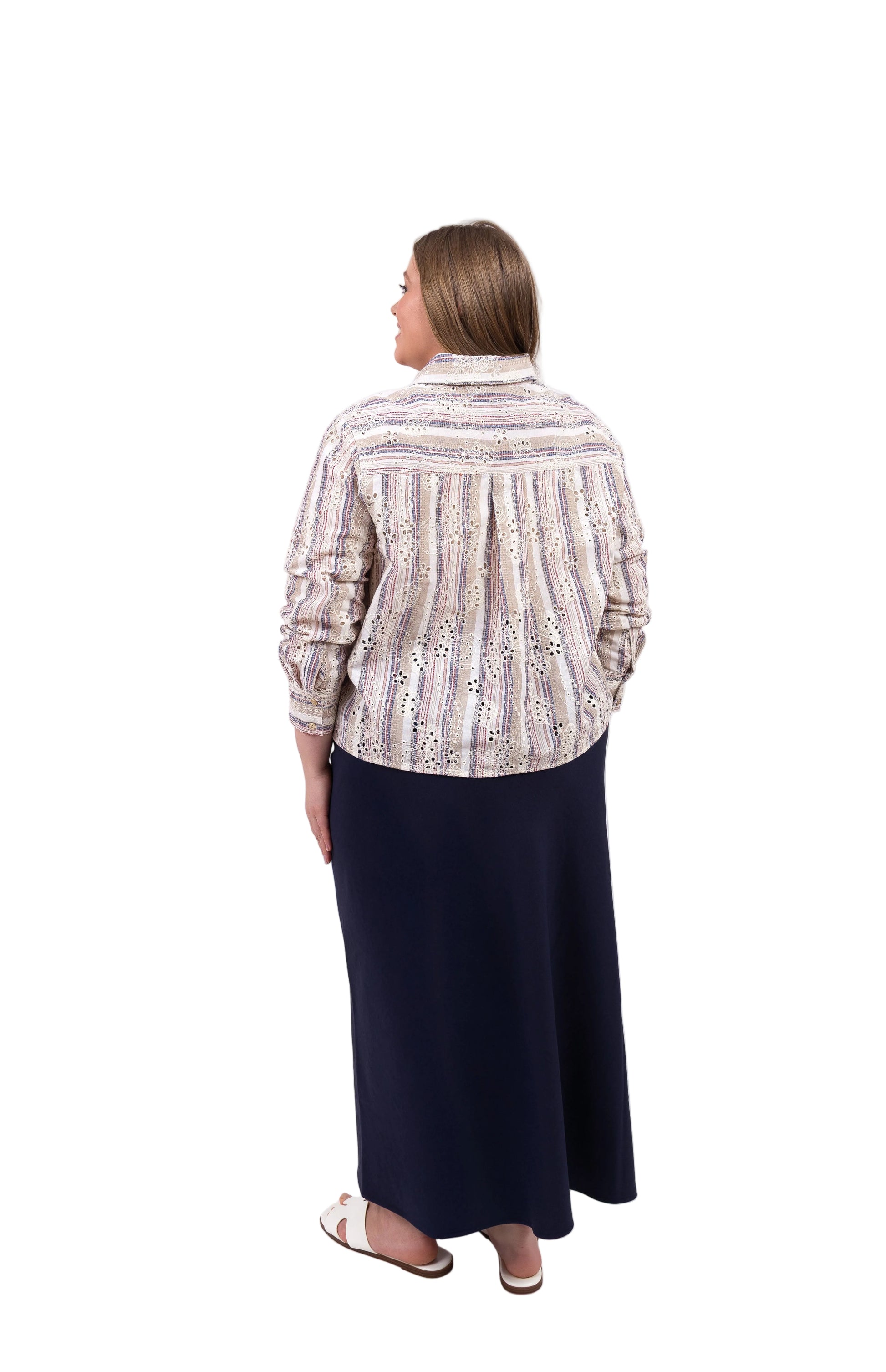 Crop Blouse Eyelet Lace