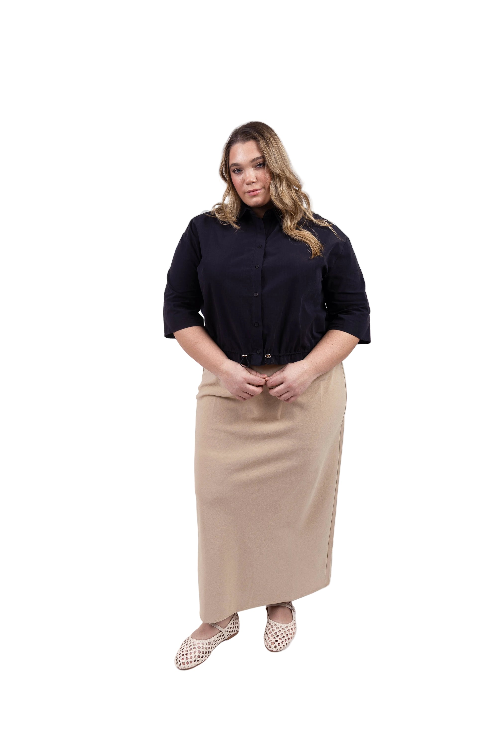 Slim A-line Skirt
