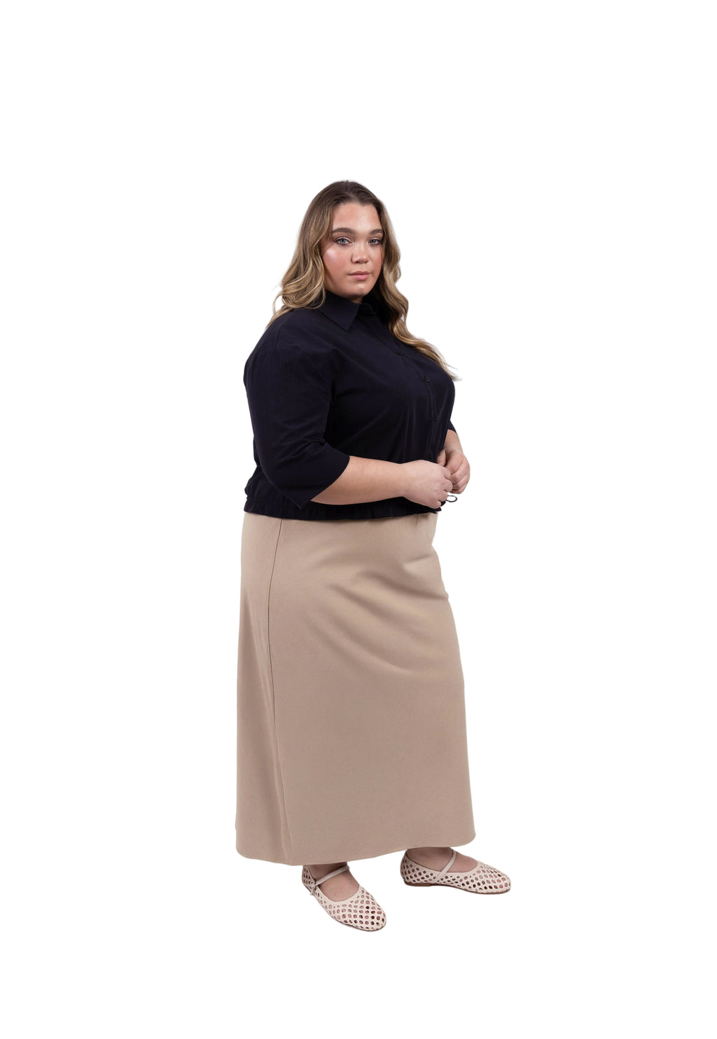 Slim A-line Skirt