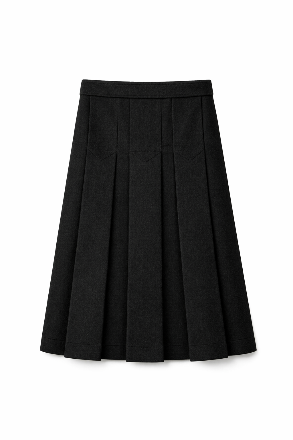Power Pleat Skirt Solid